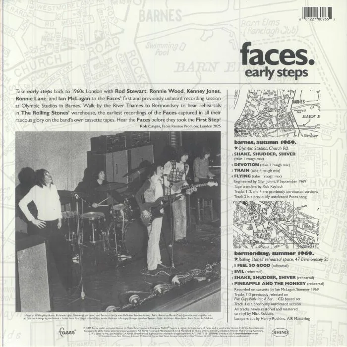 Обратная сторона обложки — FACES — Early Steps (Rocktober 2025)