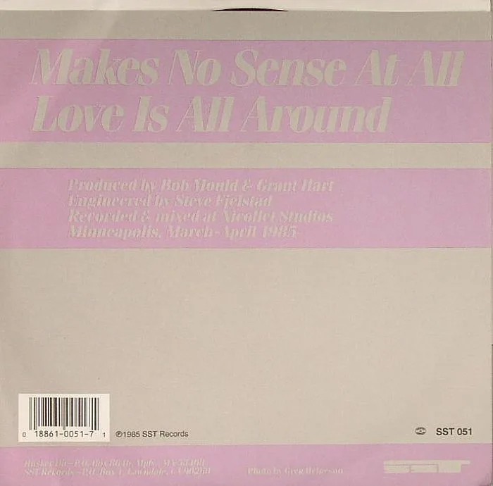 Back cover — HUSKER DU — Makes No Sense At All