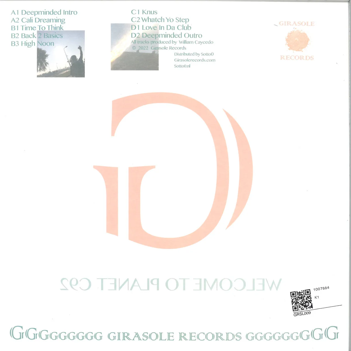 Обратная сторона обложки — William Caycedo — G Soul LP 2x12"