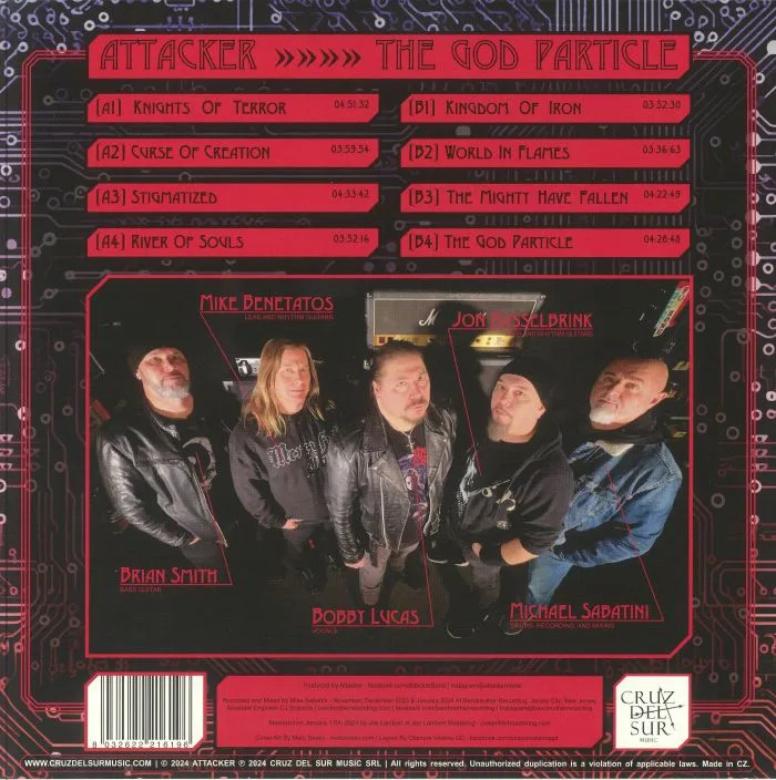Back cover — ATTACKER — The God Particle