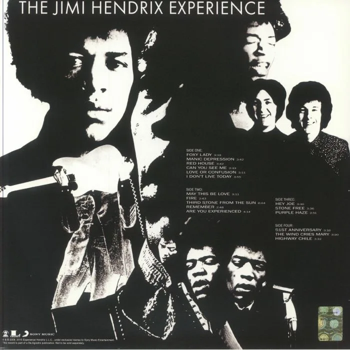 Обратная сторона обложки — The JIMI HENDRIX EXPERIENCE — Are You Experienced (reissue)