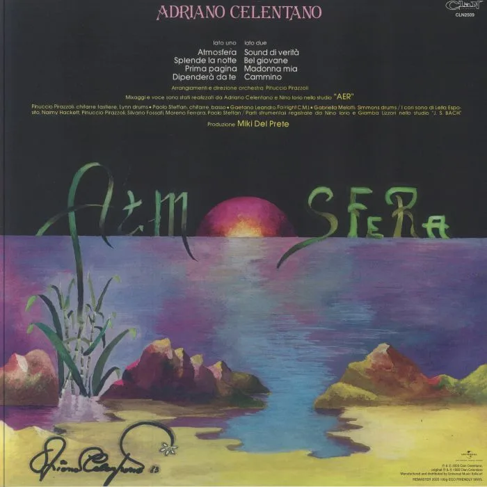 Обратная сторона обложки — Adriano CELENTANO — Atmosfera