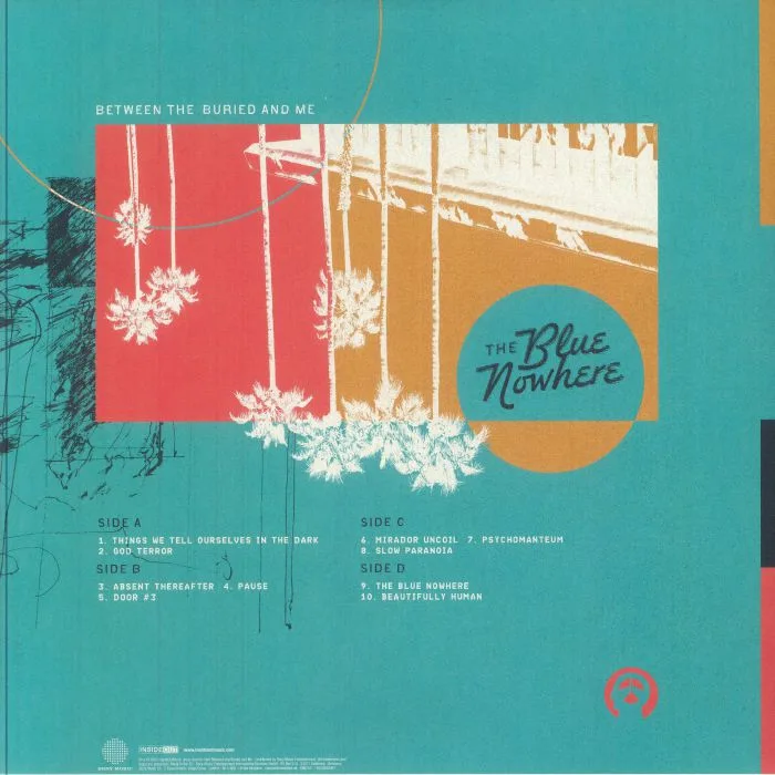 Back cover — BETWEEN THE BURIED & ME — The Blue Nowhere