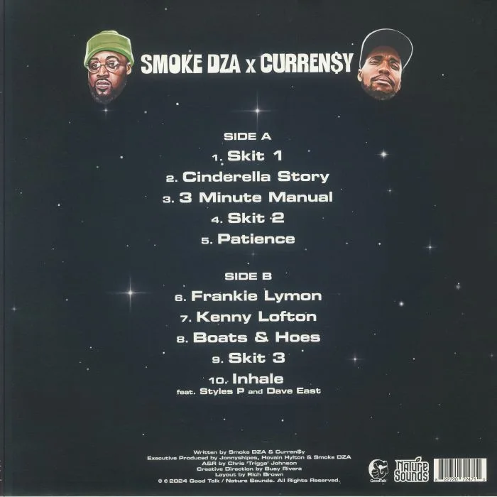 Обратная сторона обложки — SMOKE DZA / CURREN$Y — Prestige Worldwide (reissue)