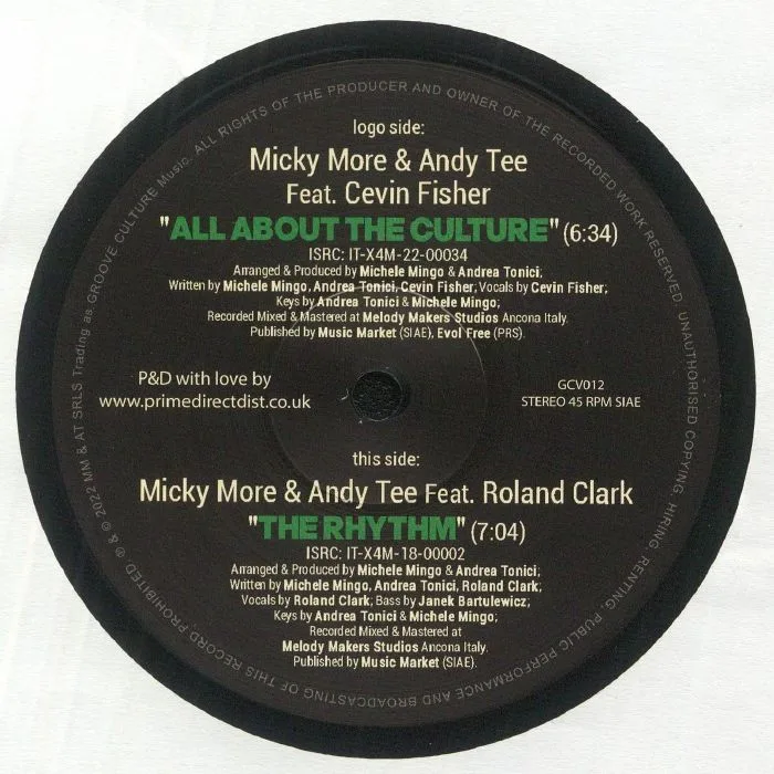 Back cover — MICKY MORE / ANDY TEE — All About The Culture