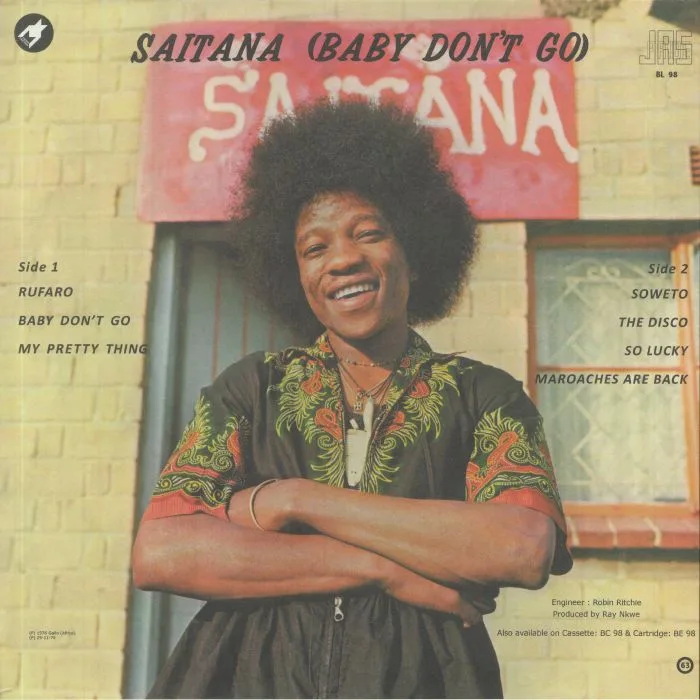 Back cover — SAITANA — Baby Don't Go (reissue)