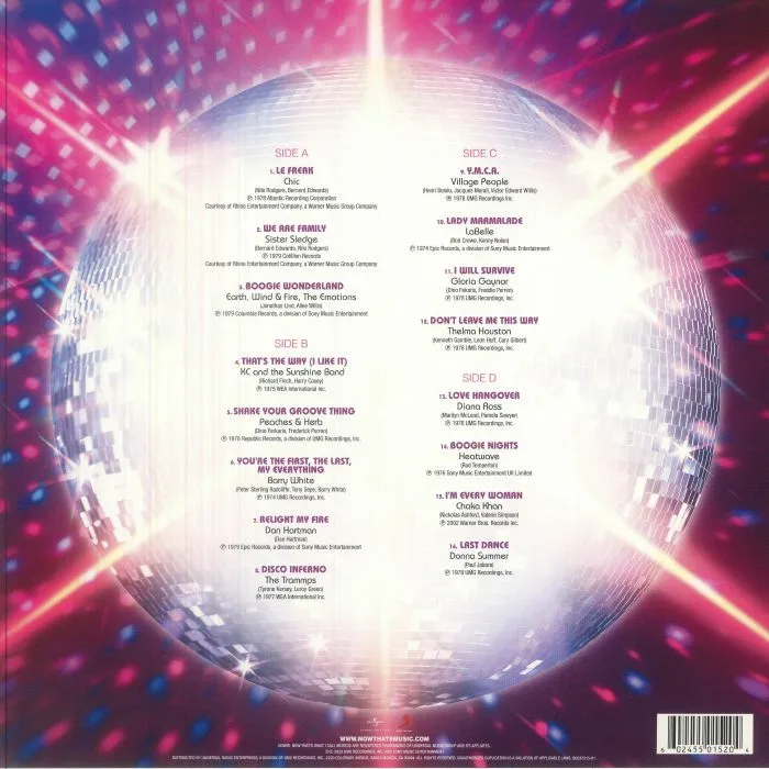 Обратная сторона обложки — VARIOUS — NOW That's What I Call Music! Disco