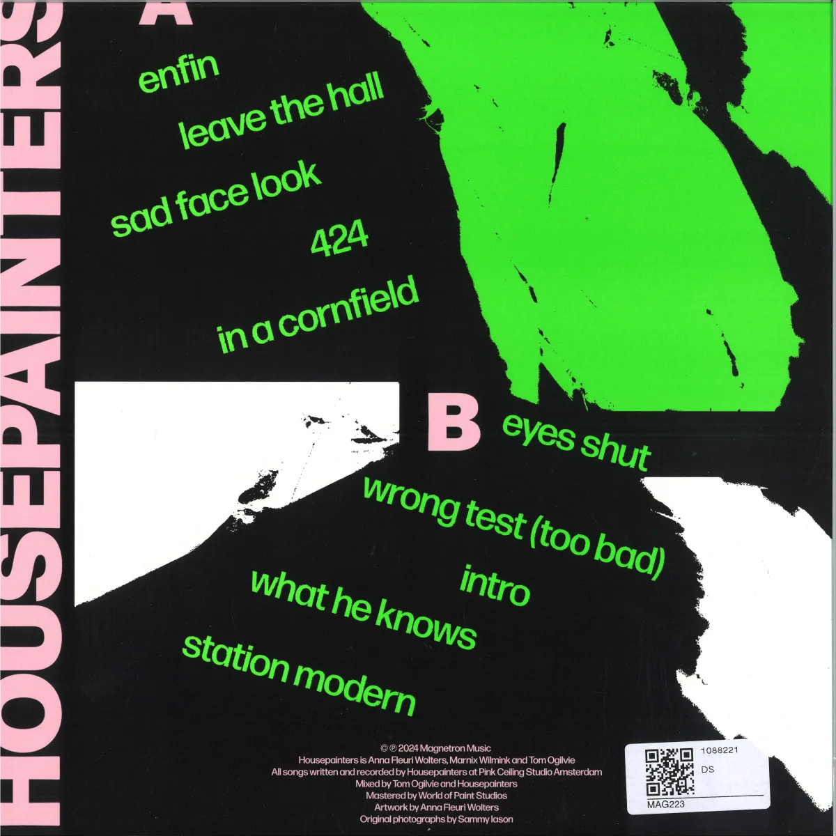 Обратная сторона обложки — Housepainters — Housepainters LP