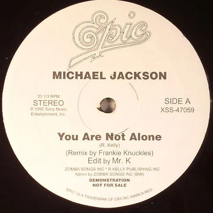 Front cover — Michael JACKSON / LIL LOUIS — You Are Not Alone