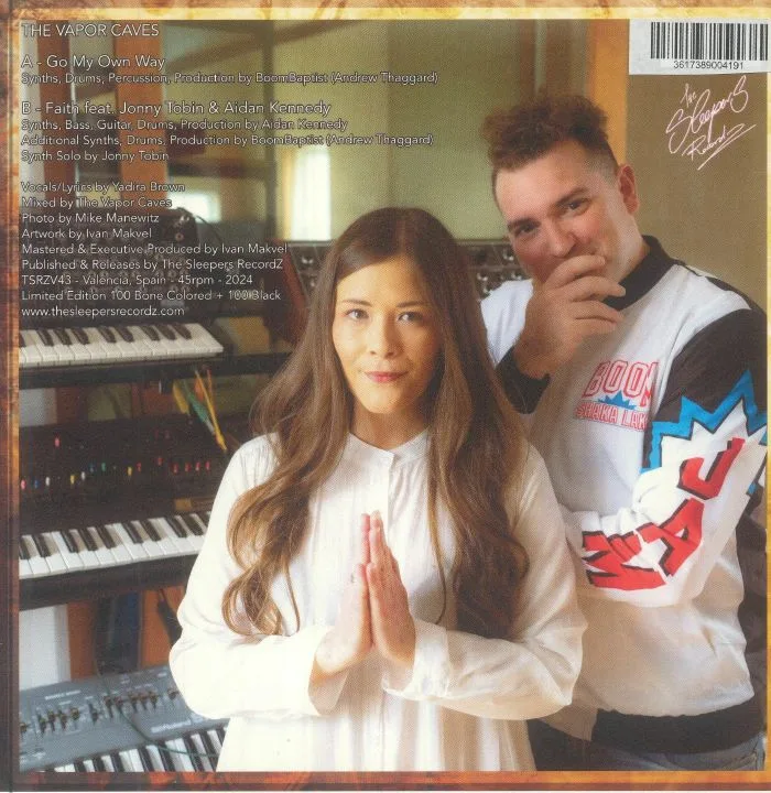 Back cover — VAPOR CAVES — Go My Own Way