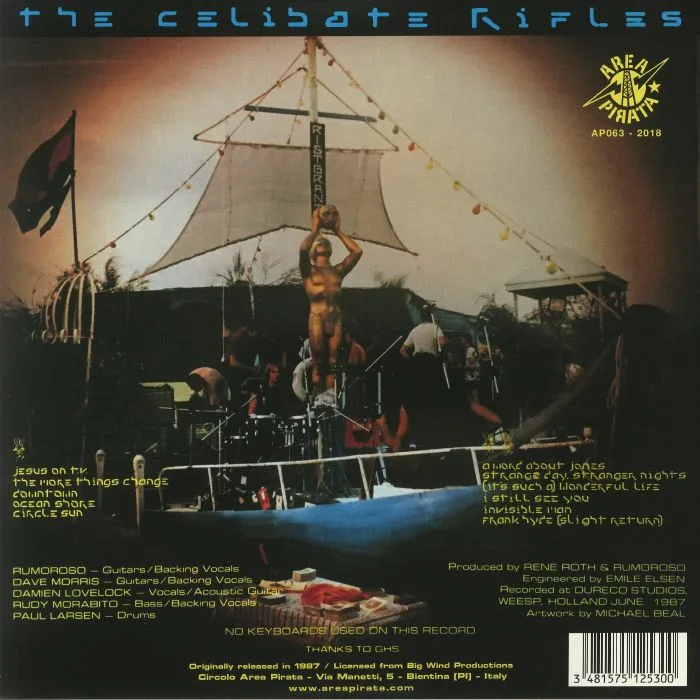 Обратная сторона обложки — The CELIBATE RIFLES — Roman Beach Party