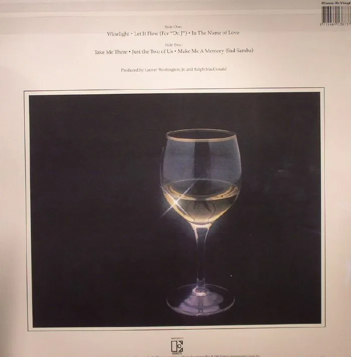 Back cover — Grover Jr WASHINGTON — Winelight