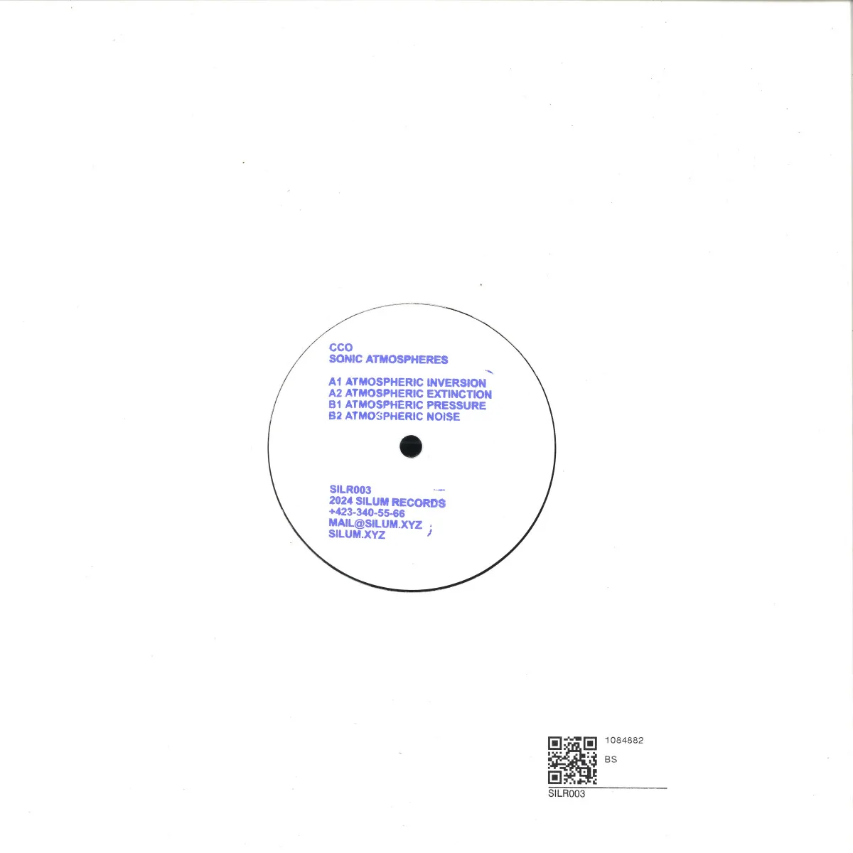 Обратная сторона обложки — Cco — Sonic Atmospheres EP