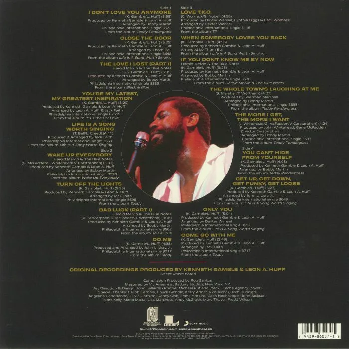Back cover — Teddy PENDERGRASS — The Best Of Teddy Pendergrass (B-STOCK)