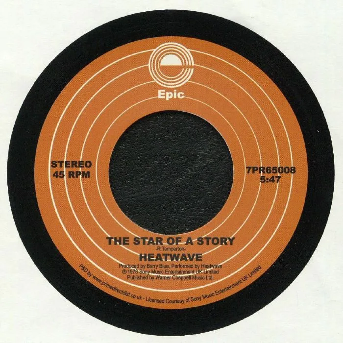 Лицевая сторона обложки — HEATWAVE — The Star Of A Story