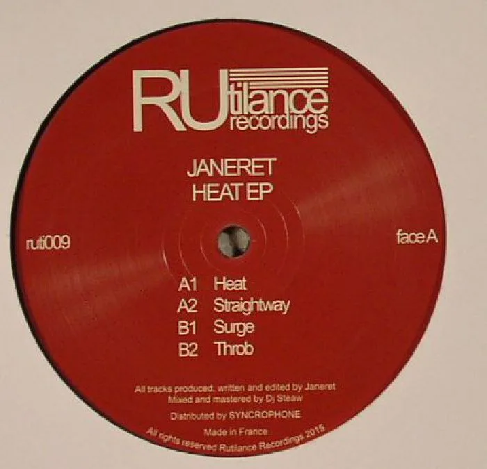 Лицевая сторона обложки — JANERET — Heat EP