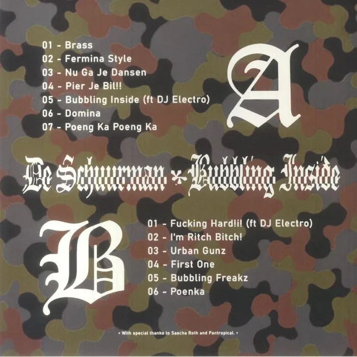 Back cover — DE SCHUURMAN — Bubbling Inside