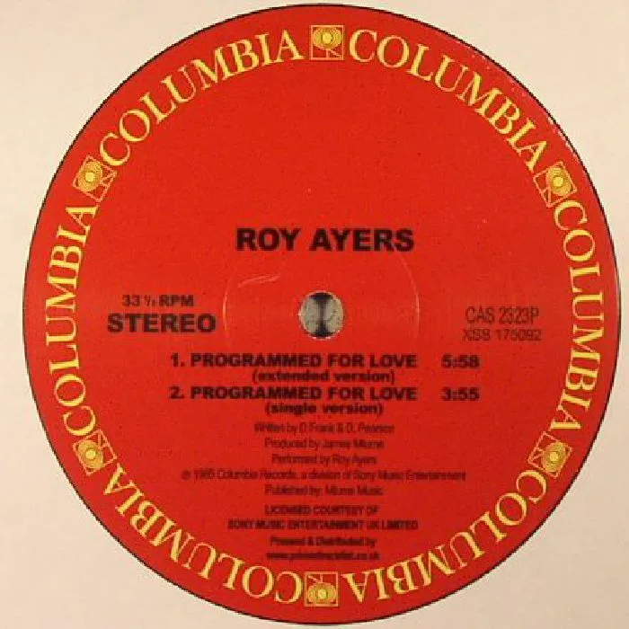 Back cover — Roy AYERS — Programmed For Love