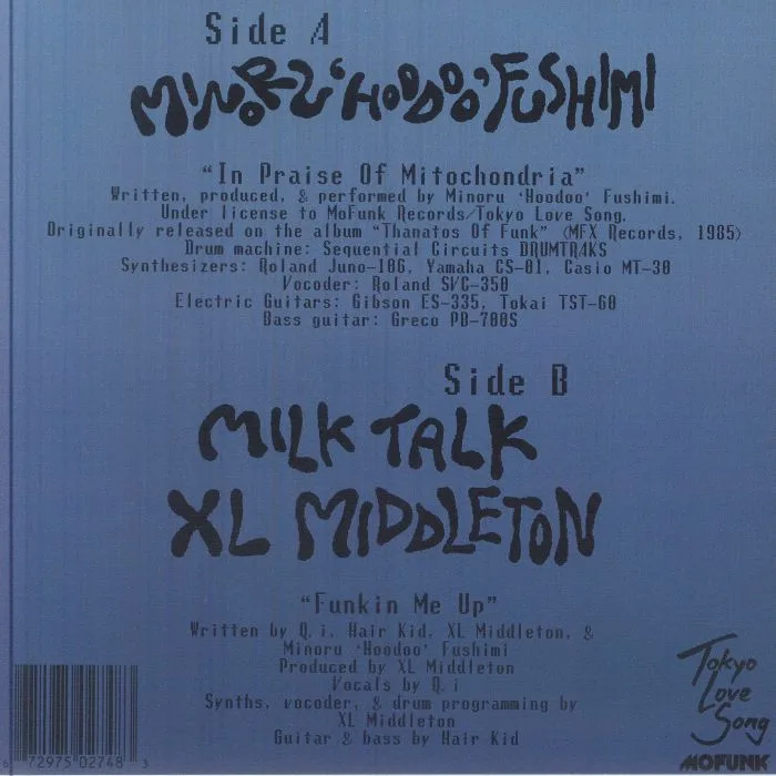 Back cover — Minoru Hoodoo FUSHIMI / MILK TALK / XL MIDDLETON — In Praise Of Mitochondria