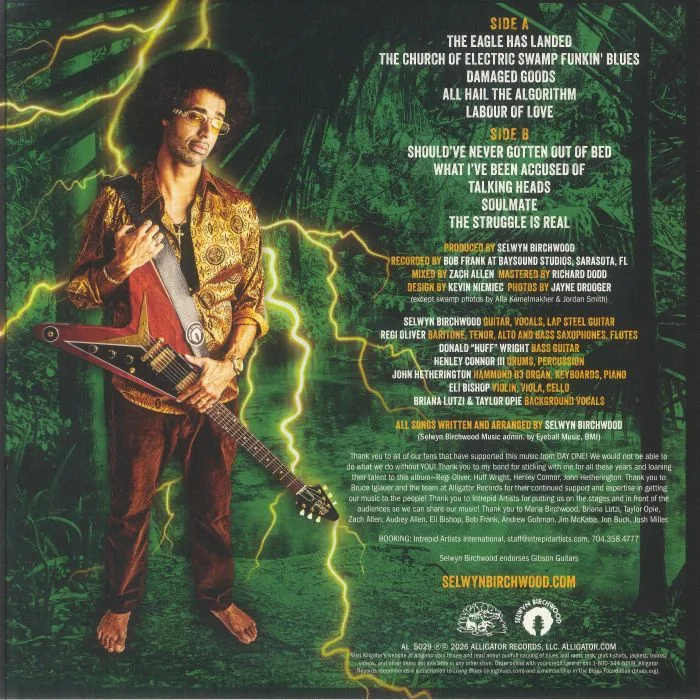 Back cover — Selwyn BIRCHWOOD — Electric Swamp Funkin' Blues