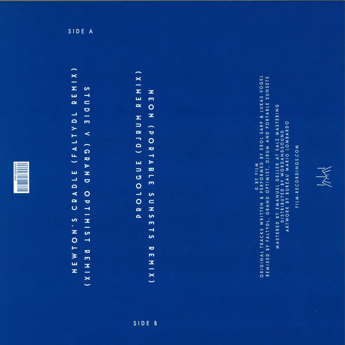 Back cover — Grandbrothers — Dilation Remix Ep