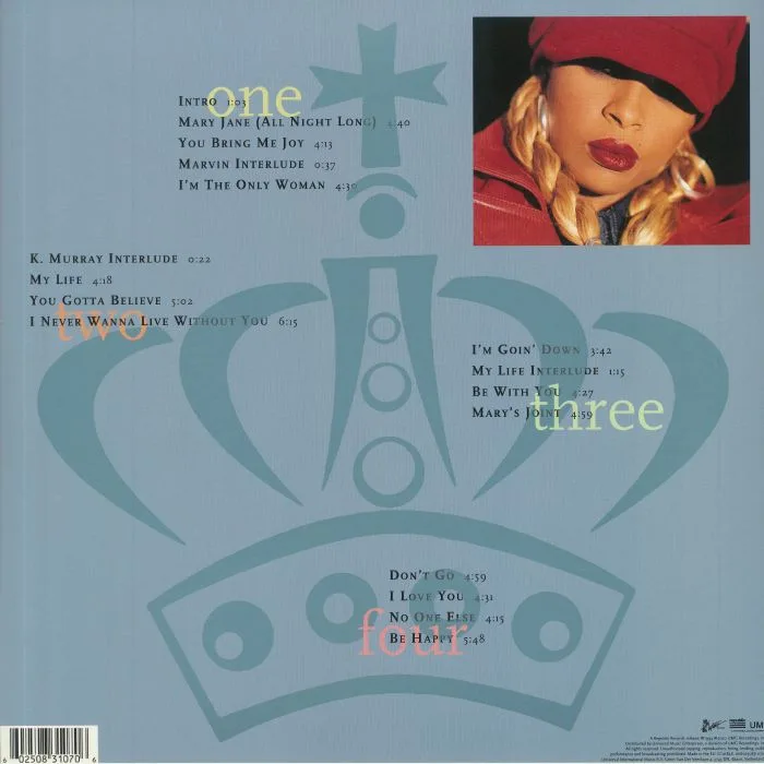 Обратная сторона обложки — Mary J BLIGE — My Life (25th Anniversary Edition) (remastered)