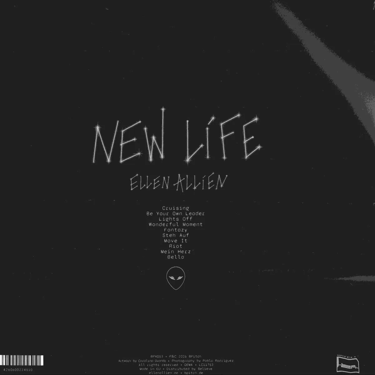 Обратная сторона обложки — Ellen Allien — New Life Lp 2x12"