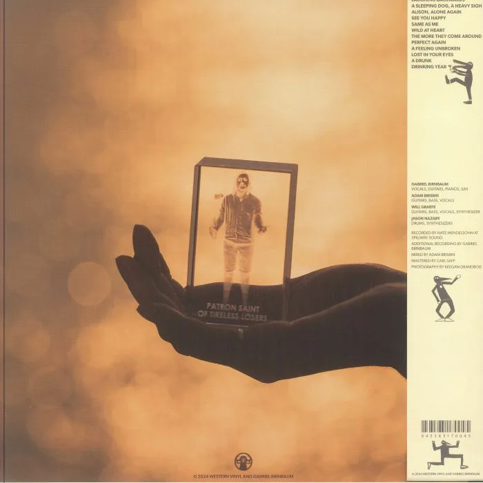 Back cover — Gabriel BIRNBAUM — Patron Saint Of Tireless Losers