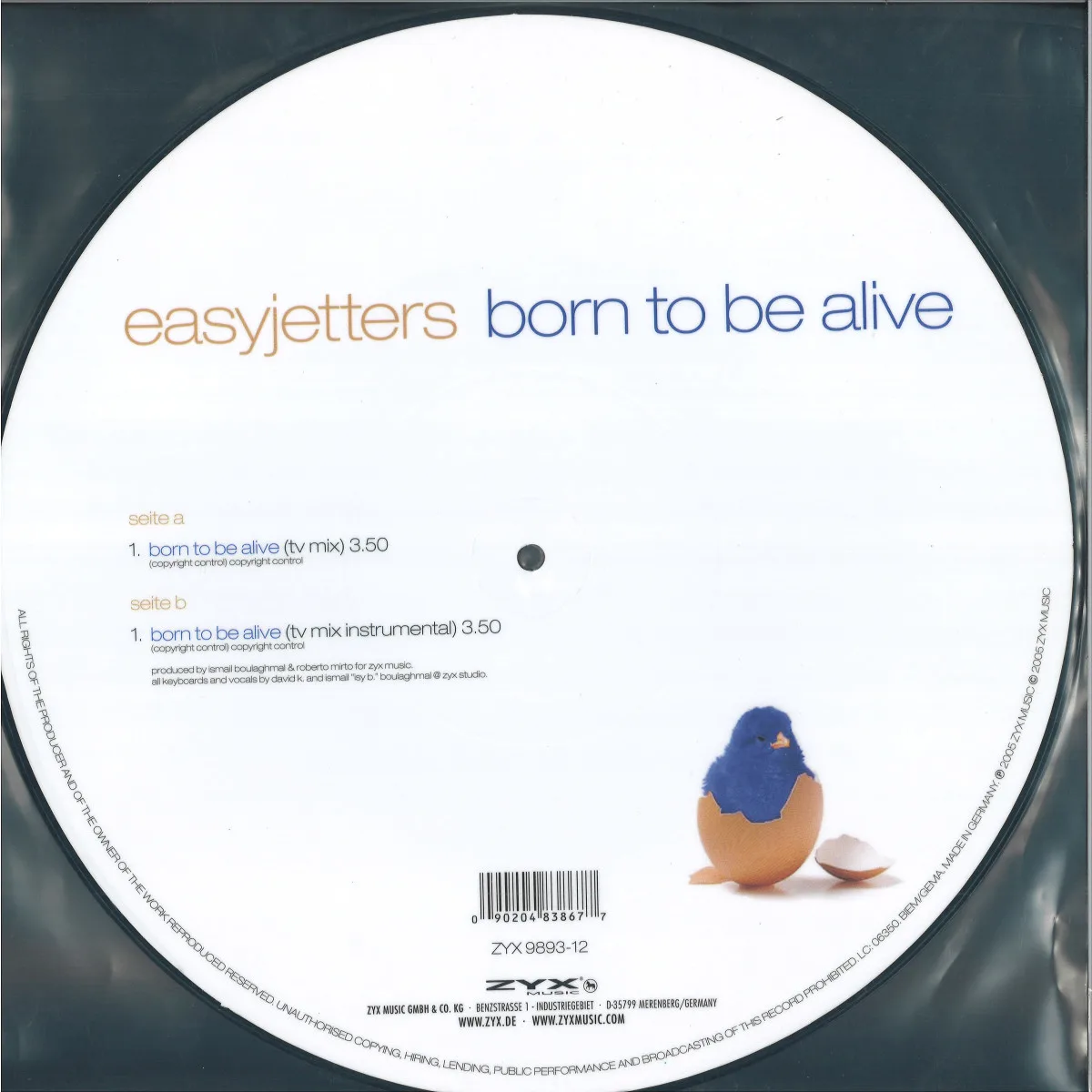 Back cover — Easyjetters — Born To Be Alive