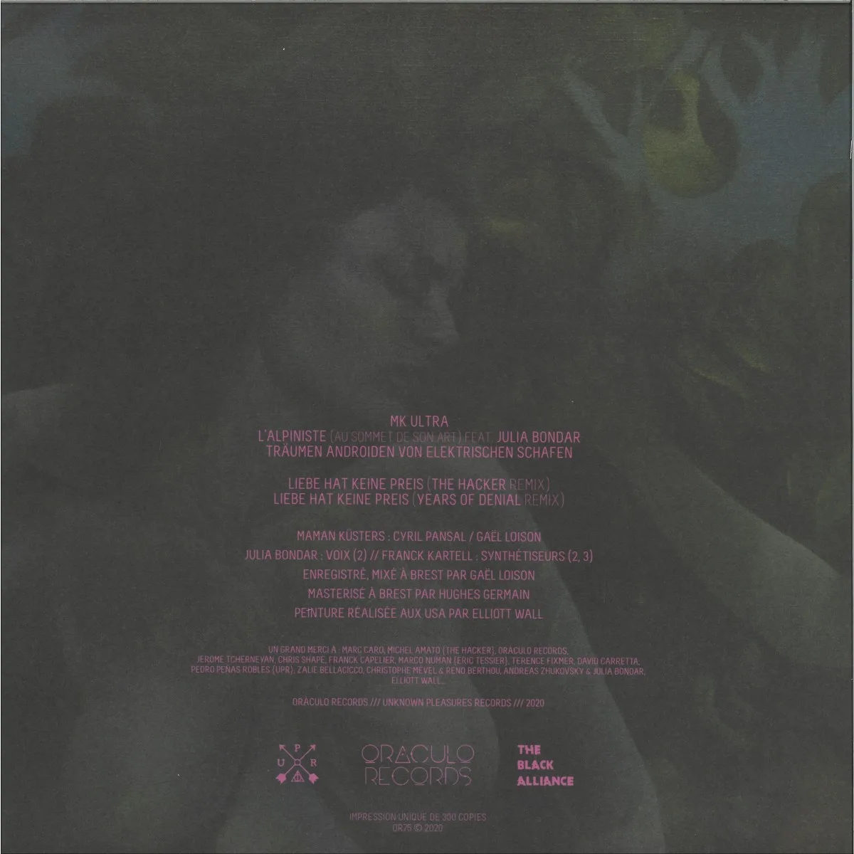 Back cover — Maman Küsters — L'EXTASE & LA TERREUR EP