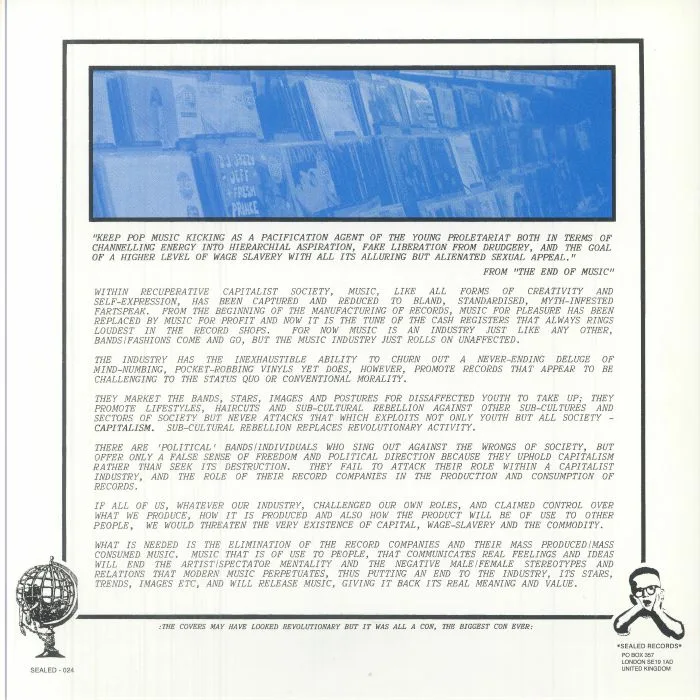Обратная сторона обложки — KARMA SUTRA — The Daydreams Of A Production Line Worker (reissue)