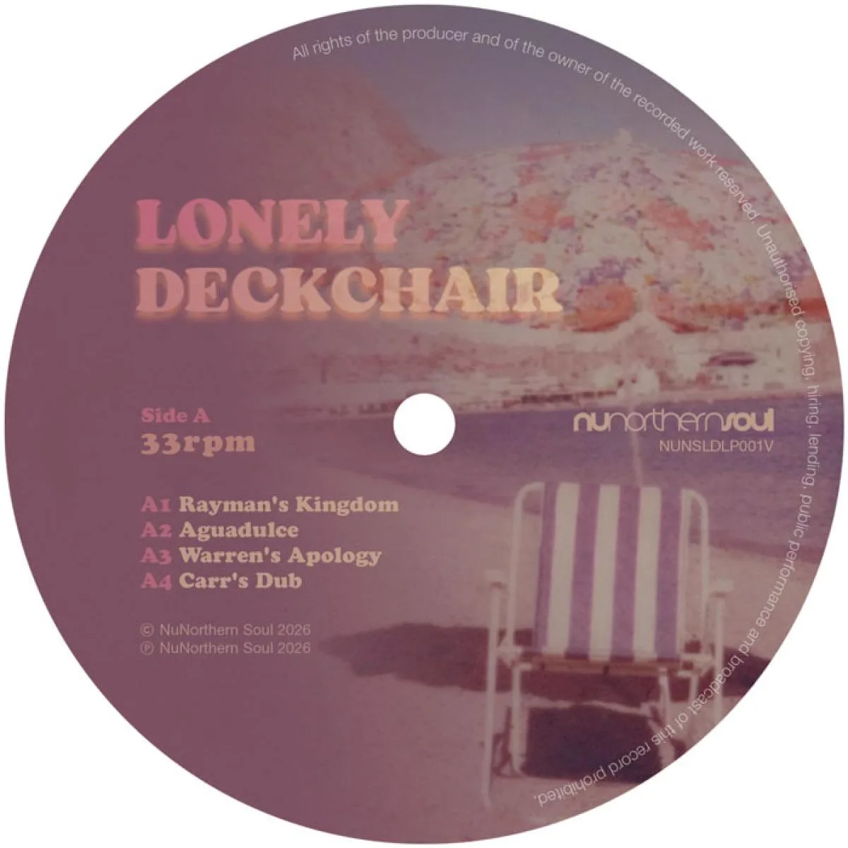Обратная сторона обложки — Lonely Deckchair — Lonely Deckchair LP