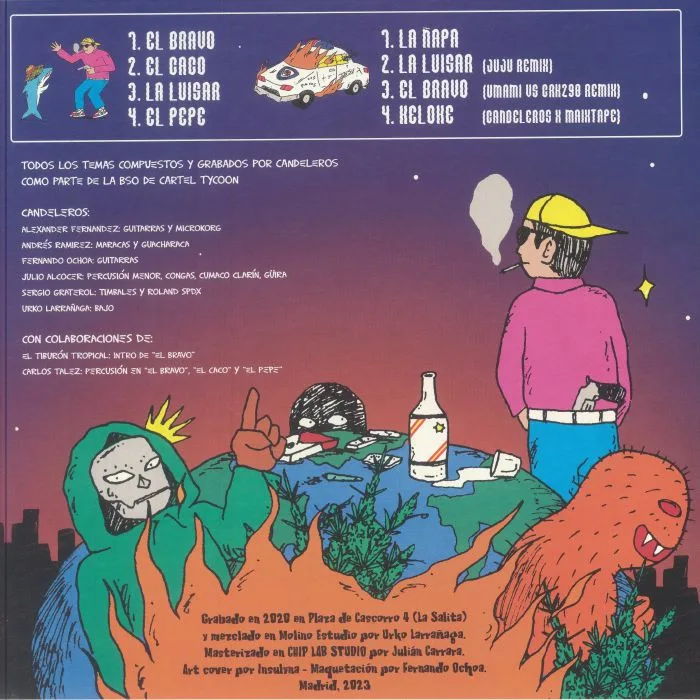 Back cover — CANDELEROS — Buku O Muerte