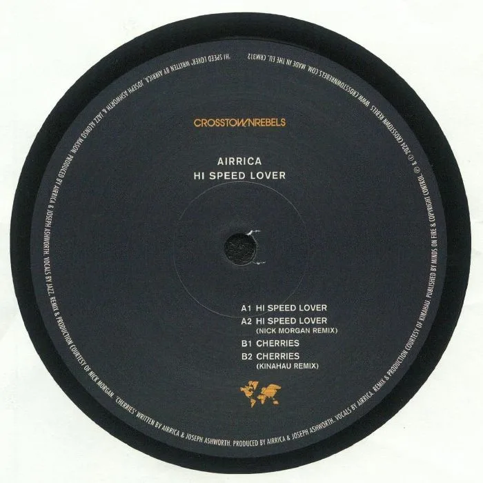 Front cover — AIRRICA — Hi Speed Lover