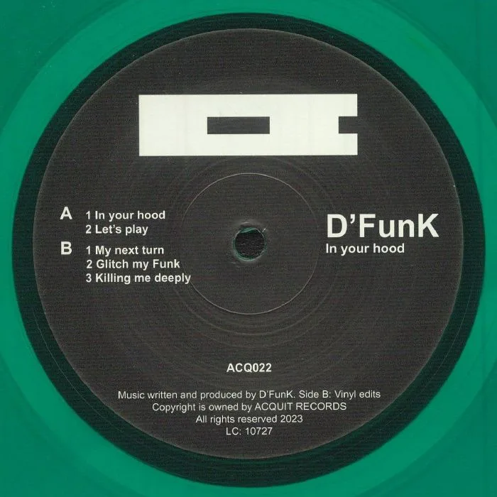 Лицевая сторона обложки — D FUNK — In Your Hood