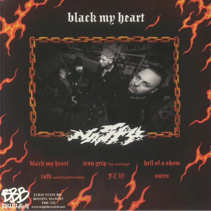 Back cover — NASTY — Black My Heart