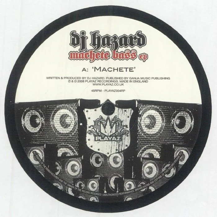 Front cover — DJ HAZARD — Machete Bass EP