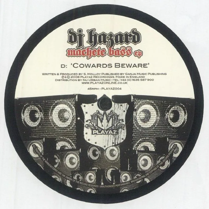 Back cover — DJ HAZARD — Machete Bass EP