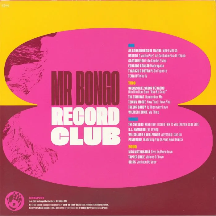 Обратная сторона обложки — VARIOUS — Mr Bongo Record Club Vol 8
