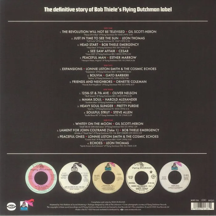 Обратная сторона обложки — VARIOUS — This Is Flying Dutchman 1969-1975