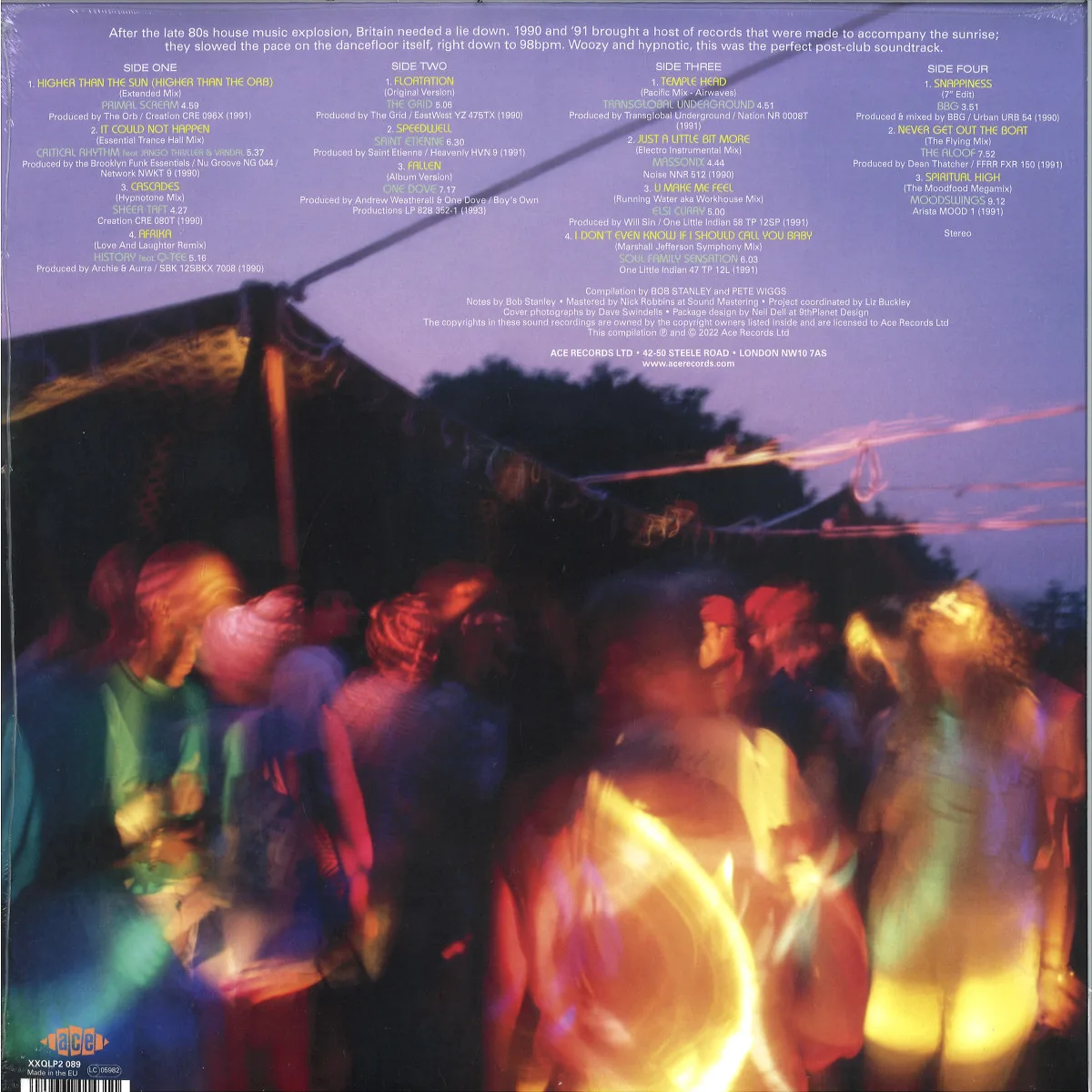 Back cover — Various — Fell From The Sun-Downtempo And After Hours 1990-91 LP (2x12")