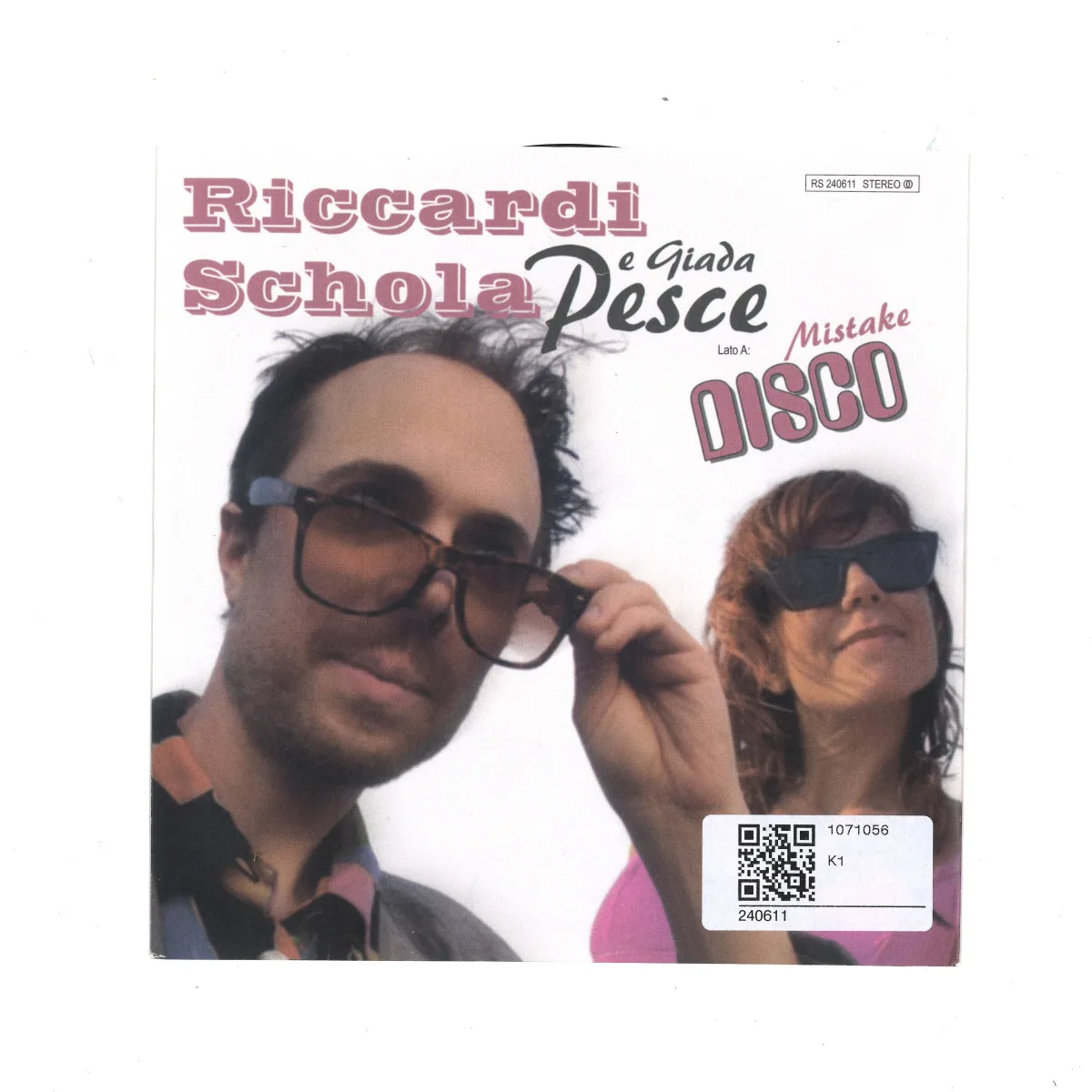 Back cover — Riccardi Schola Con Giada/Giulia — MISTAKE DISCO / M'HAI PRESO IL CUORE