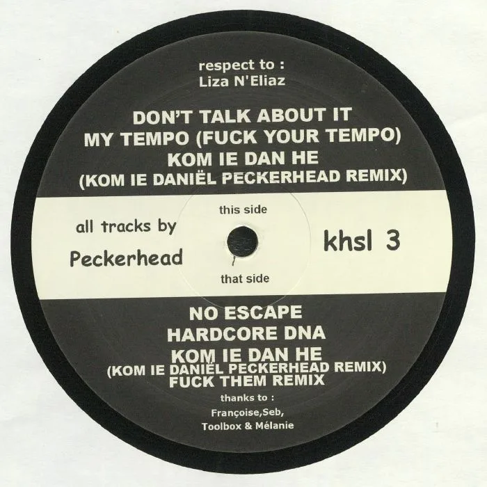 Front cover — PECKERHEAD — Don't Talk About It