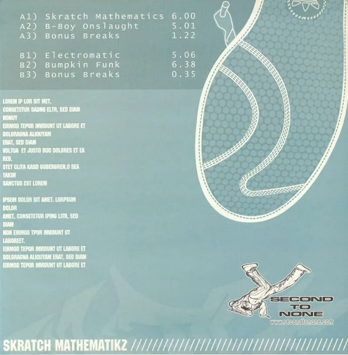 Обратная сторона обложки — METRIC BROTHERS — Skratch Mathematics (reissue)