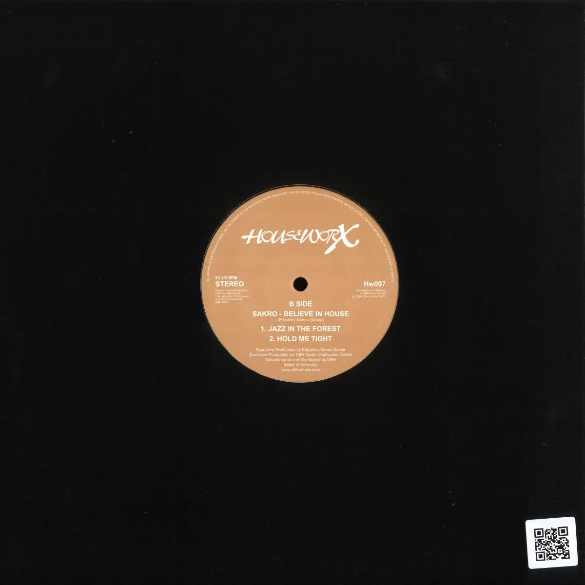 Обратная сторона обложки — Sakro — Belive In House Ep