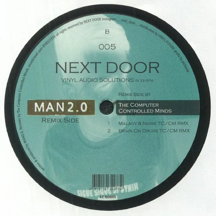 Обратная сторона обложки — Man 2.0 — Music Is Our Drug E.P.