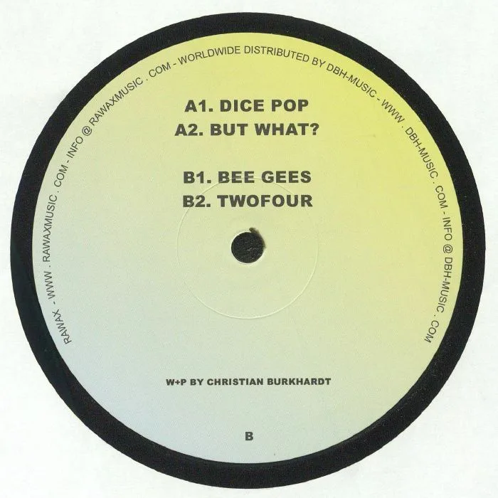 Back cover — Christian BURKHARDT — Dice Pop EP