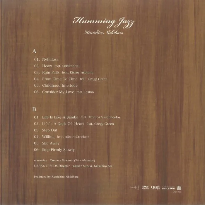 Back cover — Kenichiro NISHIHARA — Humming Jazz