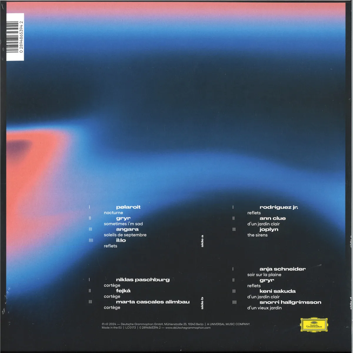 Back cover — Various — Fragments: Lili Boulanger LP 2x12"
