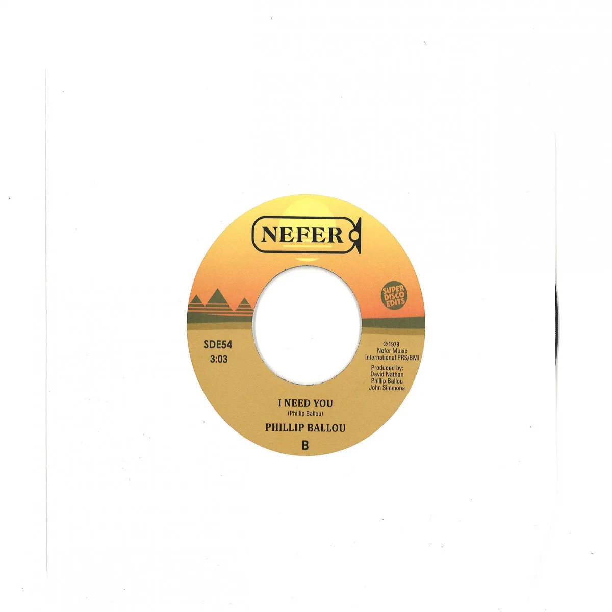 Back cover — Phillip Ballou — We'll be together/I need you